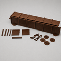 OO Gauge 6ft Wooden Fence Panel Set Medium 10 Pack