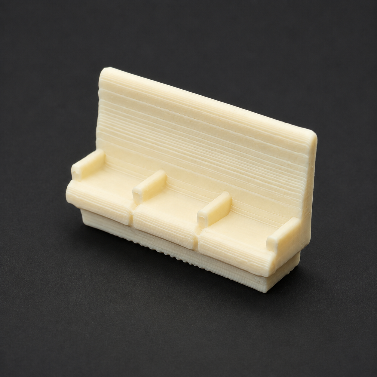 OO Gauge British Rail Mk1 First Class 3-Seat Coach Bench 16 Pack