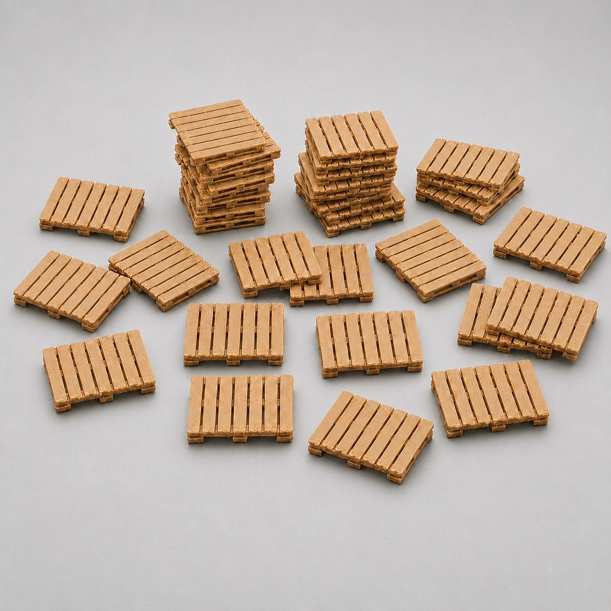 OO Gauge UK Timber Pallets Scenery Pack 20 Pack
