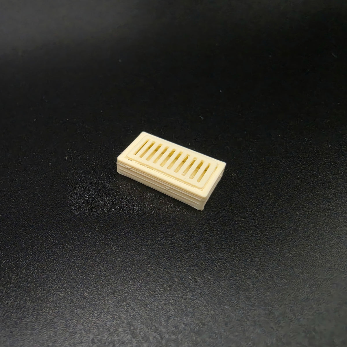 Unpainted Bone White OO gauge drainage catchpit ready for painting