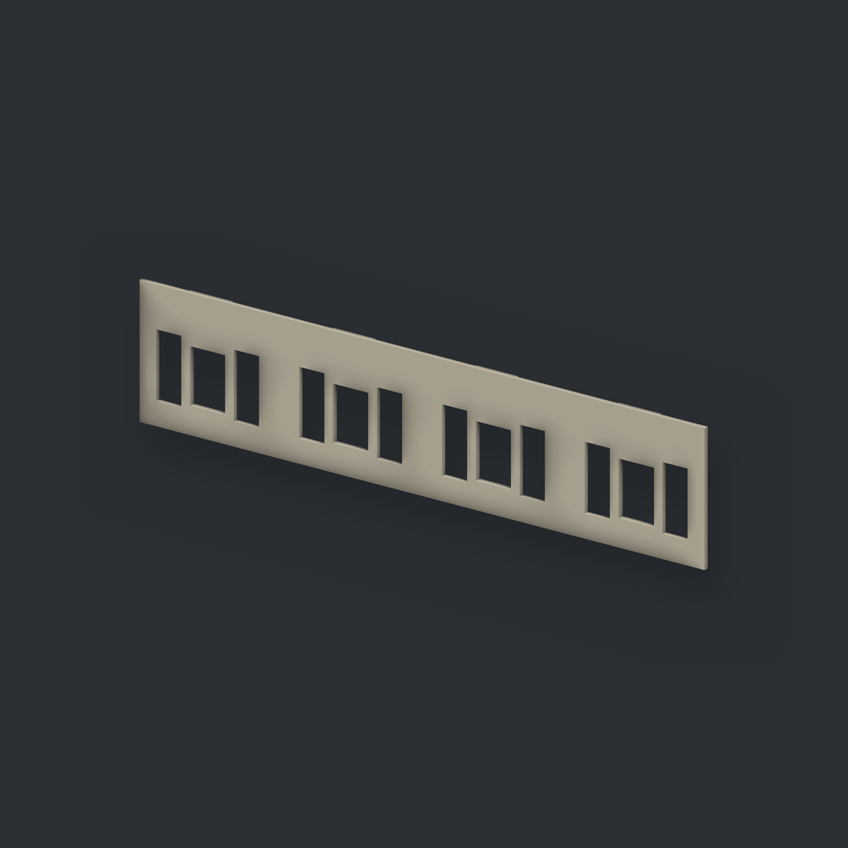 OO Gauge British Rail Southern Rail 1st Class Corridor Partition Walls Pack of 6
