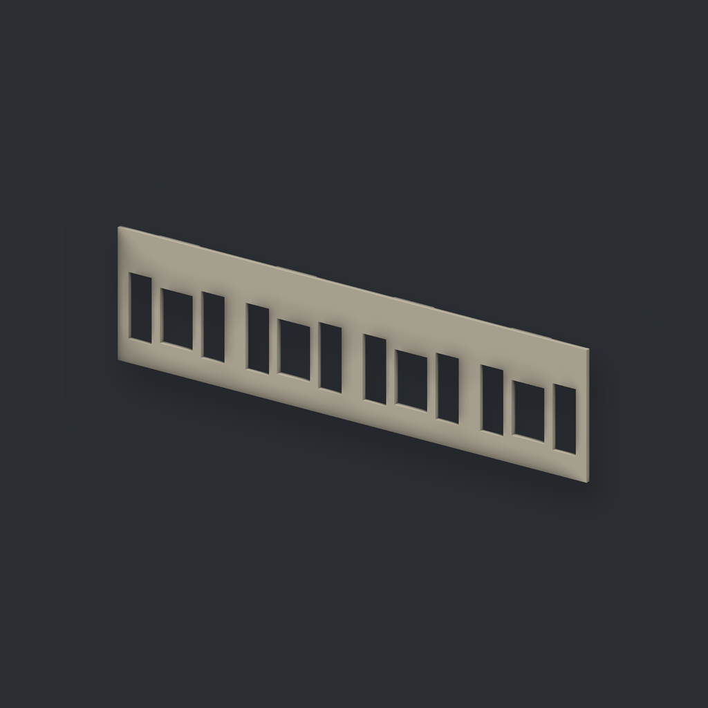 OO Gauge British Rail Southern Rail 2nd/3rd Class Corridor Partition Walls Pack of 6