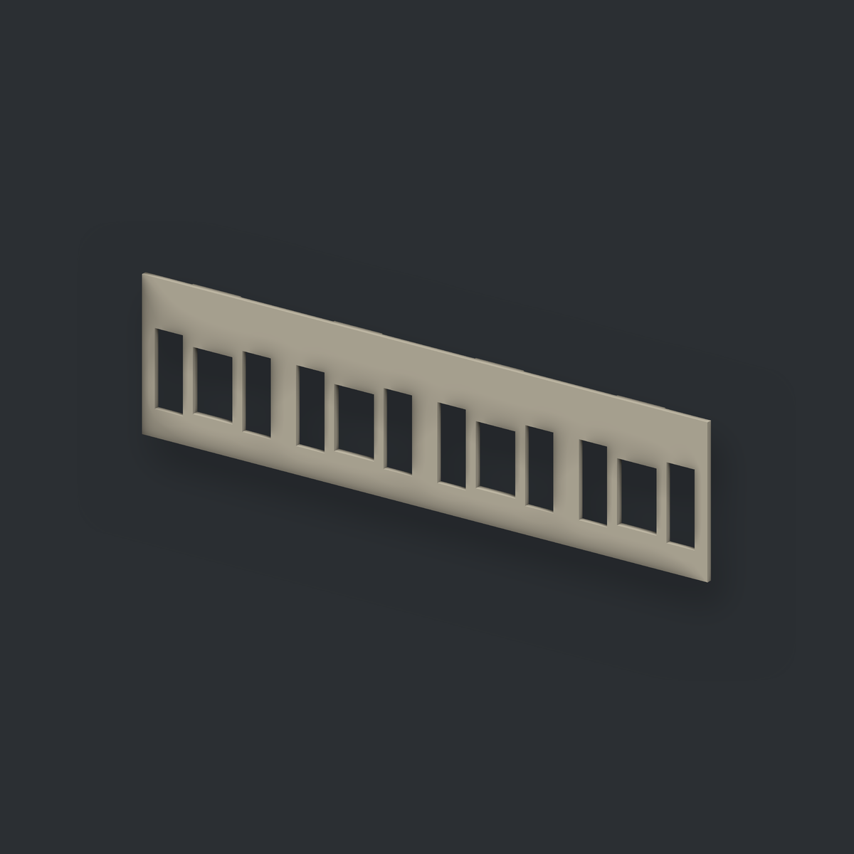 OO Gauge British Rail Southern Rail 2nd/3rd Class Corridor Partition Walls Pack of 6