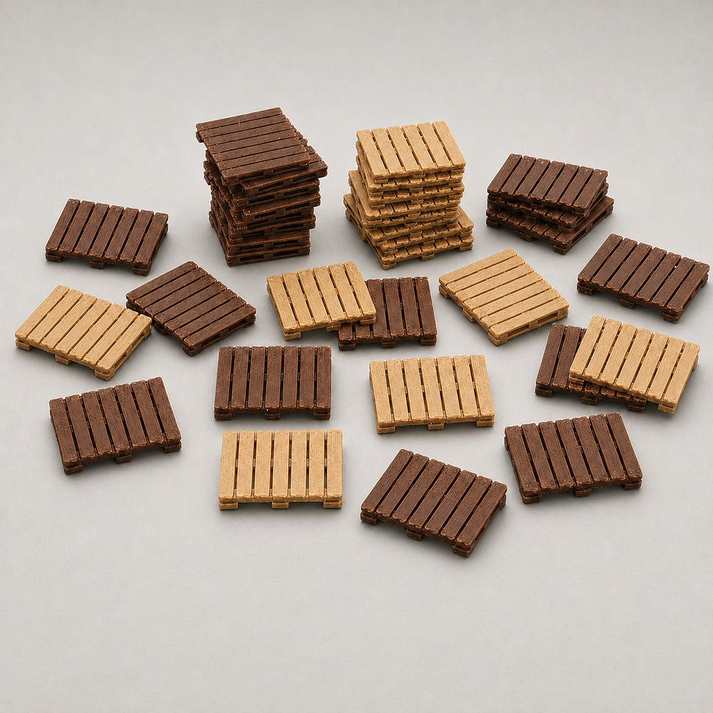 OO Gauge UK Timber Pallets Scenery Pack 20 Pack