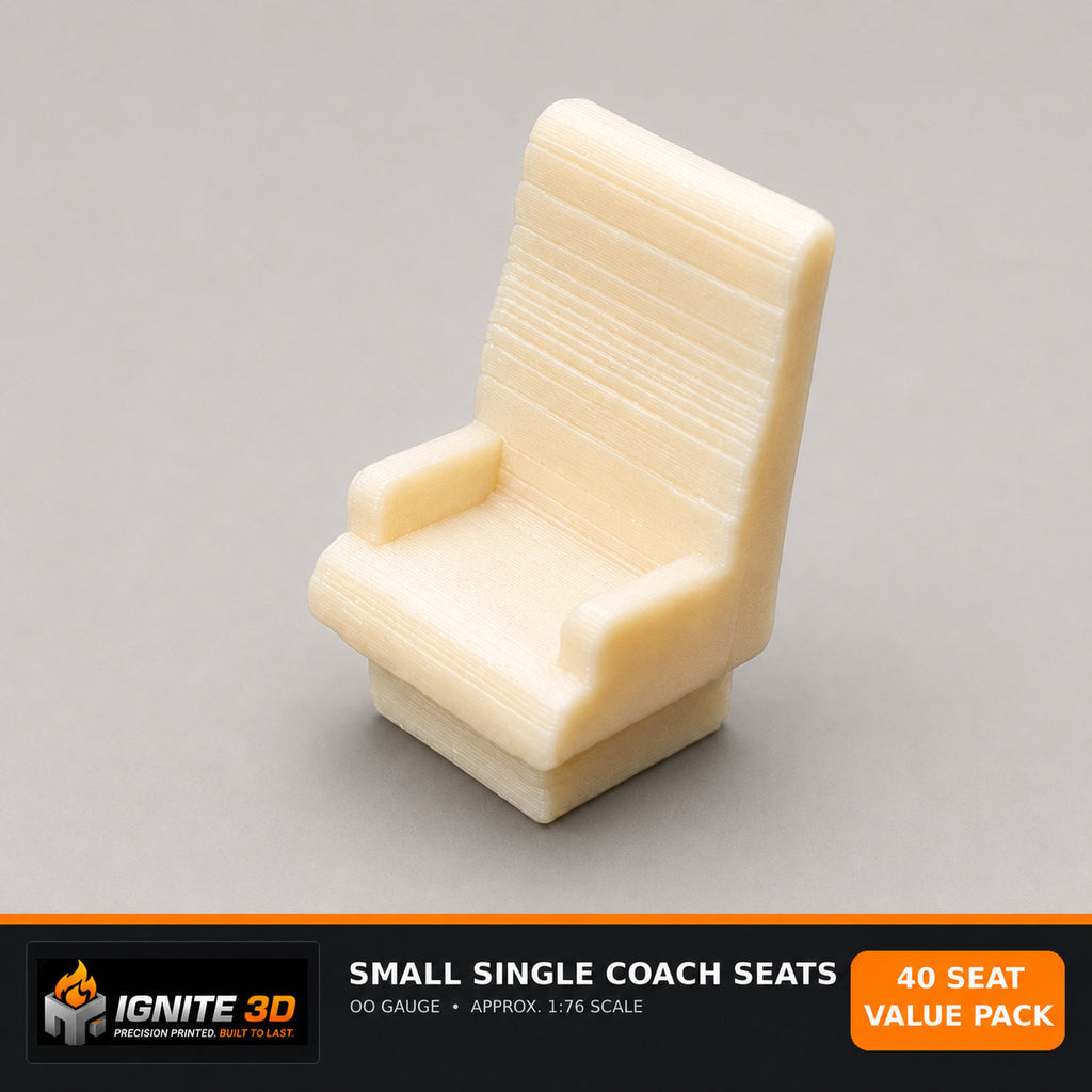 OO Gauge Southern Rail British Rail EMU Small Single Coach Seat 40 Pack